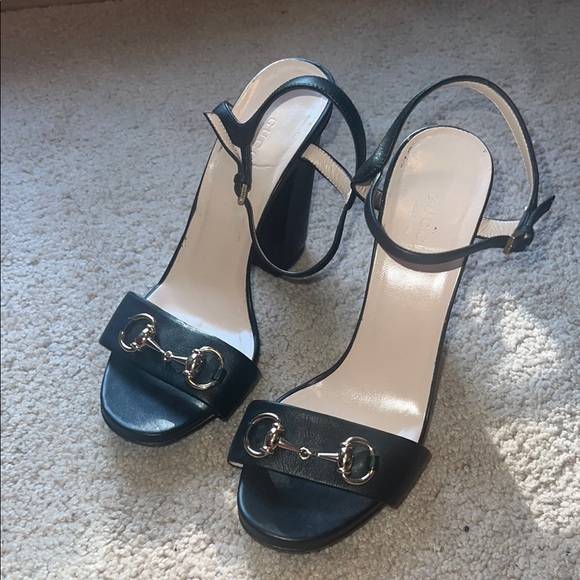 Gucci Black Heels with Horsebit Detail - Picture 1 of 9